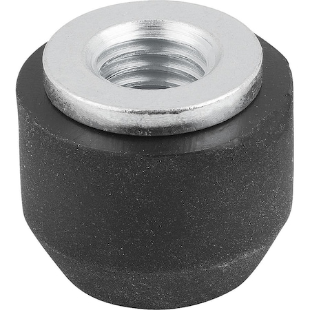 Kipp Thrust Pad M12 Neoprene, Comp:Steel K0104.12